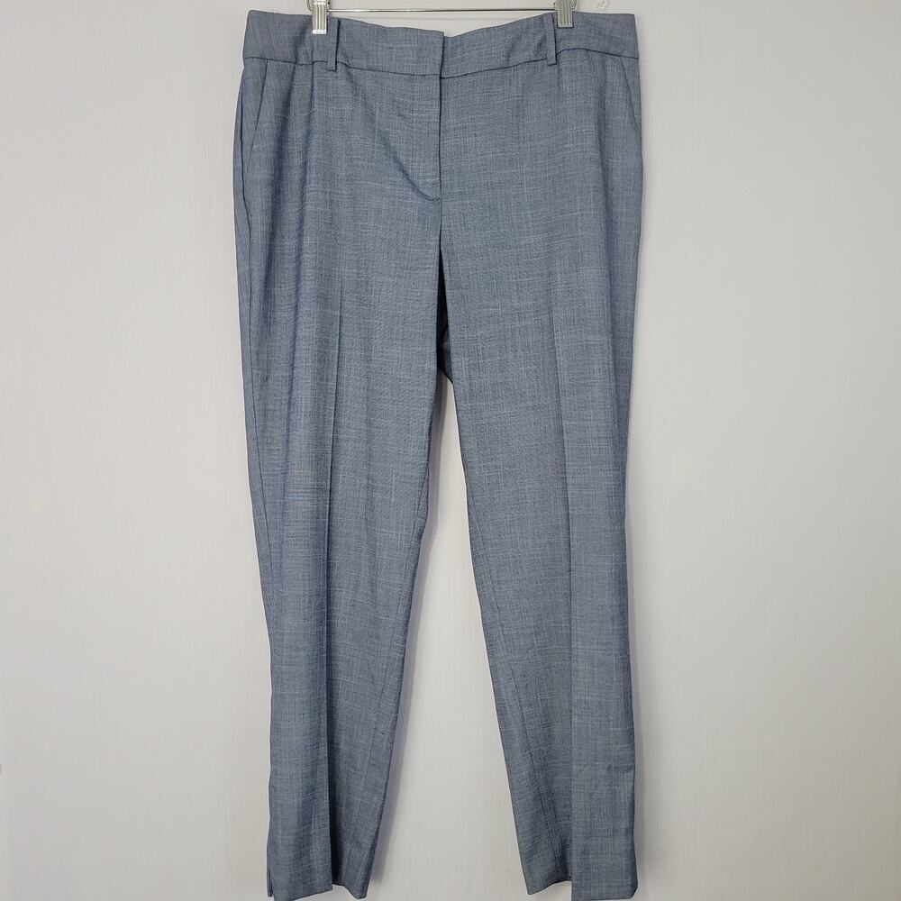 Talbots Hampshire Ankle Pants size 16 Blue Office Coastal Preppy Career Wear